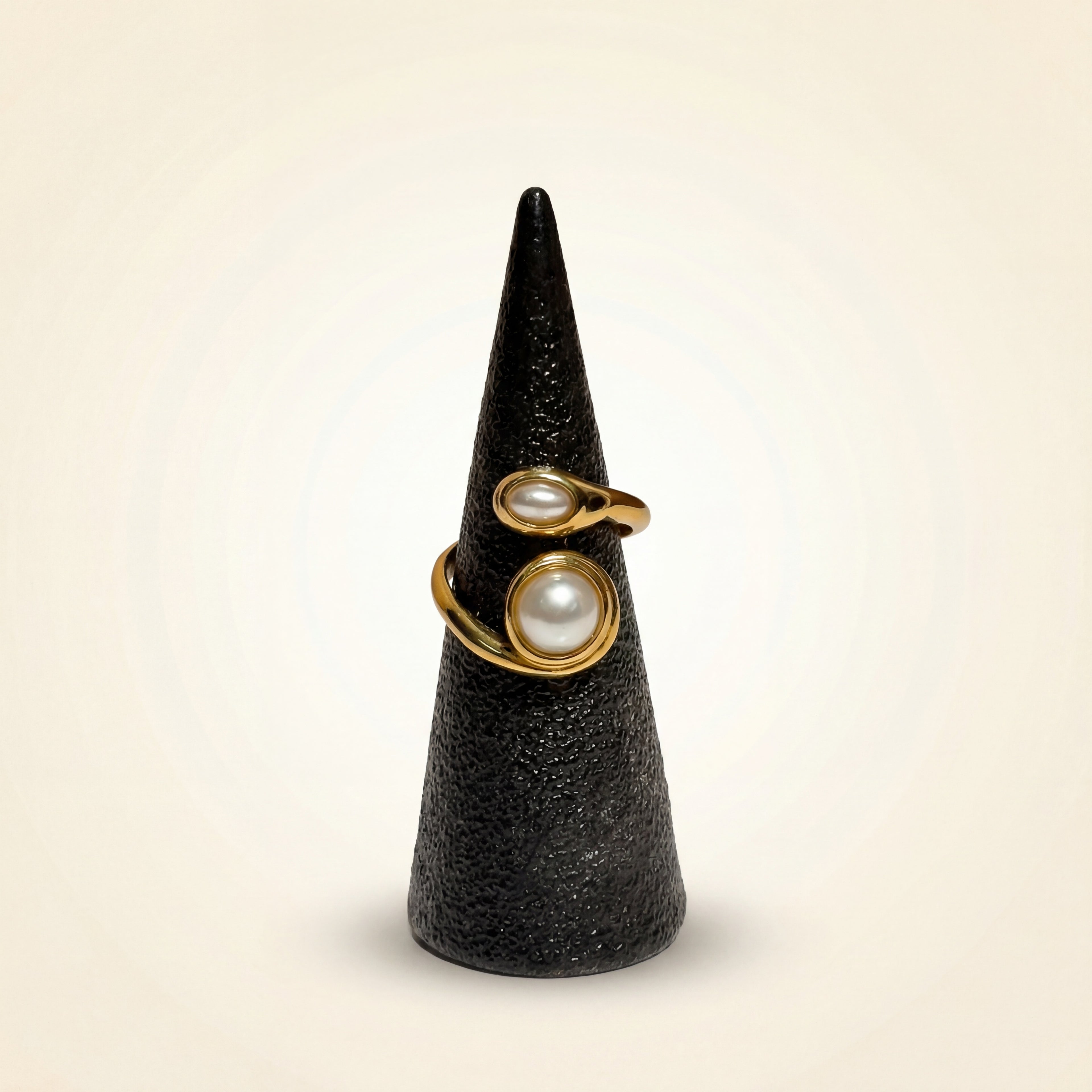 Courbe Perle Ring